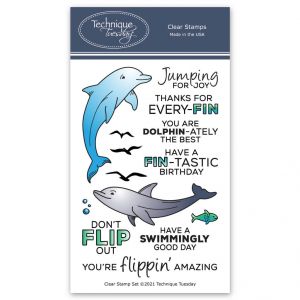Drew & Darcy the Dolphins Stamp Set