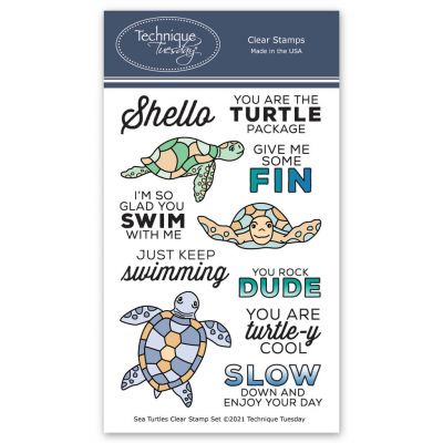 Sea Turtle Stamp Set, Animal Stamps