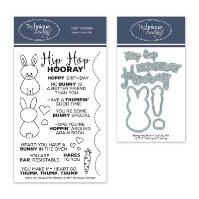 Bailey The Bunny Clear Stamps with Matching Dies