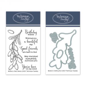 Barberry Clear Stamps with Matching Dies