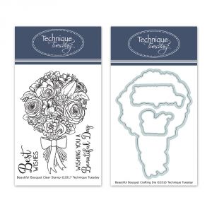 Beautiful Bouquet -  Clear Stamps with Matching Dies