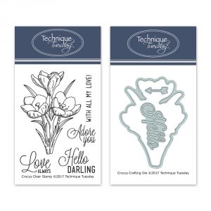 Crocus Stamp Set with Matching Dies