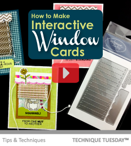 Interactive Cards - Blinds & Valance Dies - Technique Video