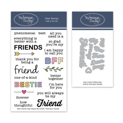 Best Friends Stamp Set + Coordinating Dear Friends Crafting Dies