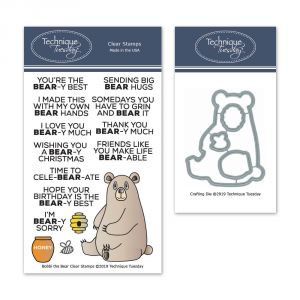 Bobbi the Bear Stamp Set with Matching Dies