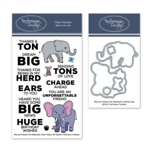 Ella & Edward the Elephants Stamp Set with Matching Dies