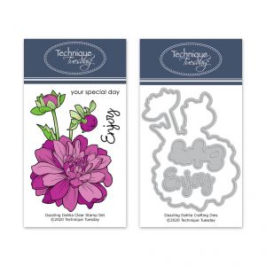 Dazzling Dahlia Stamps & Matching Dies