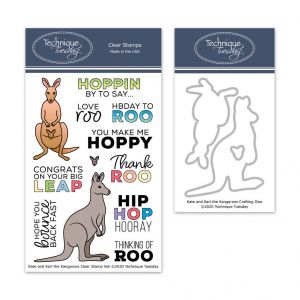 Kate & Karl the Kangaroos Stamp Set with Matching Dies