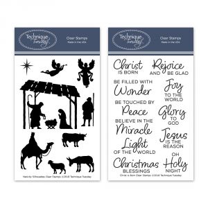 Nativity Silhouettes & Christ is Born Stamp Sets