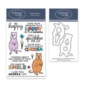 Quin & Queenie the Quokkas Clear Stamps with Matching Dies