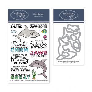 Sid & Susan the Sharks Stamp Set with Matching Dies