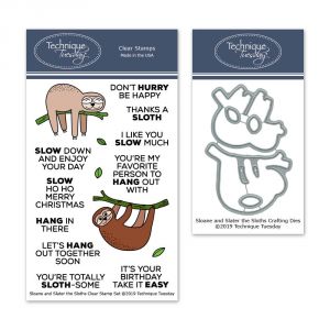 Sloane & Slater the Sloths Stamp Set with Matching Dies
