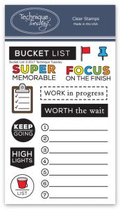 Bucket List Clear Stamps