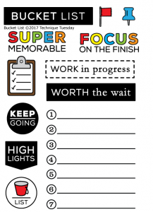 Bucket List Stamp Set