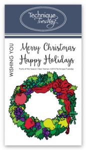 Fruits of the Season Wreath Stamp Set
