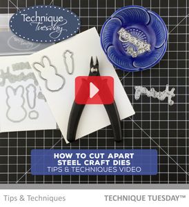 How to Cut Apart Crafting Dies - Tips & Technique Video