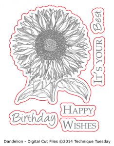 Sunflower - Digital Cut FIles