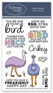 Elsa & Eric the Emus Clear Stamps