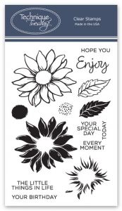 Enjoy Layered Flower Stamp Set