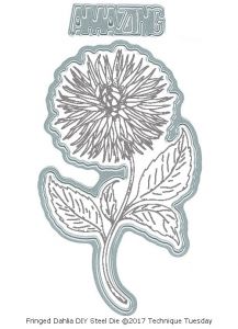 Fringed Dahlia DIY Steel Die
