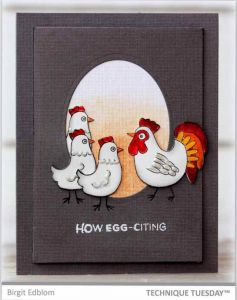 How Eggciting Chickens Card