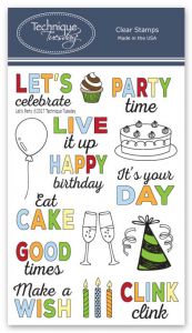 Let's Party Clear Stamps