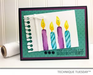 Many Candles Handmade Birthday Card