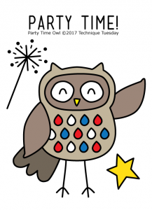 Party Time Owl Stamp Set