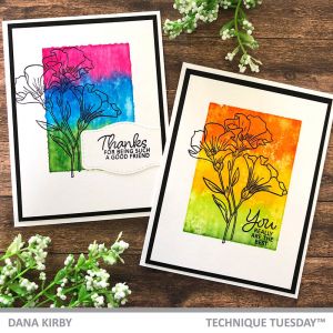 Ink Smooshing Technique - Featuring the Meadow Flowers