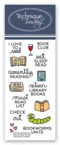 Planner Bookworm Stamp Set