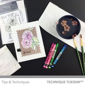 Ruffled Rose Watercolor Crayons - Tips & Techniques Video