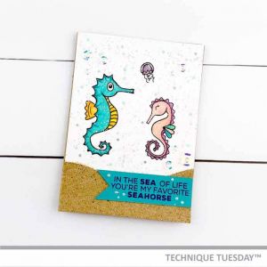 Seahorse Sea Of Life Card
