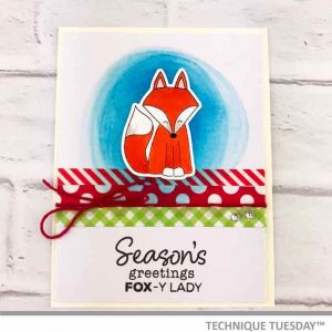 Season's Greetings Fox Card