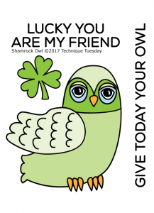 Shamrock Owl Stamp Set