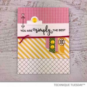 Simply The Best Pink Tab Card