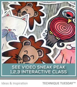 1-2-3 Interactive Card Class Sneak Peak - Inspiration Video