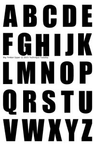 Big Timber Uppercase Alphabet Stamp Set