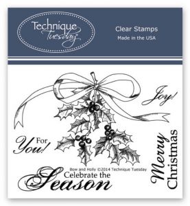 Bow & Holly Stamp Set