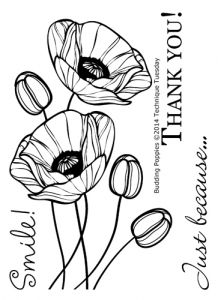 Budding Poppies Stamp Set