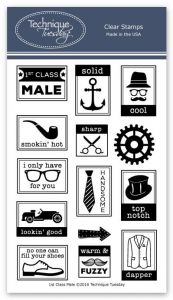 First Class Male Stamp Set