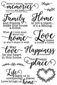 Home Is Stamp Set