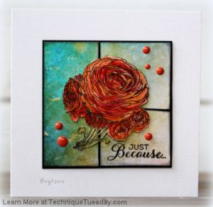 Just Because Ranunculus Card