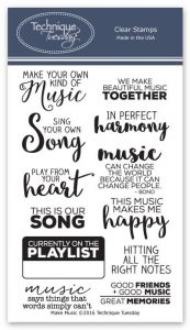 Make Music  - Memory Keepers Studio Clear Stamps