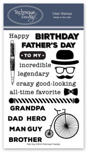 Man Day Clear Stamps