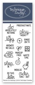 Planner Do Nothing Stamp Set