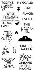 Planner Goals Stamp Set
