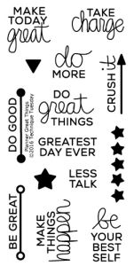 Planner Great Things Stamp Set