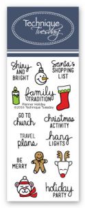 Planner Holiday Stamp Set