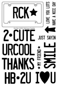 Rock Star Stamp Set