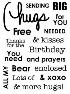 Say It - Hugs Stamp Set